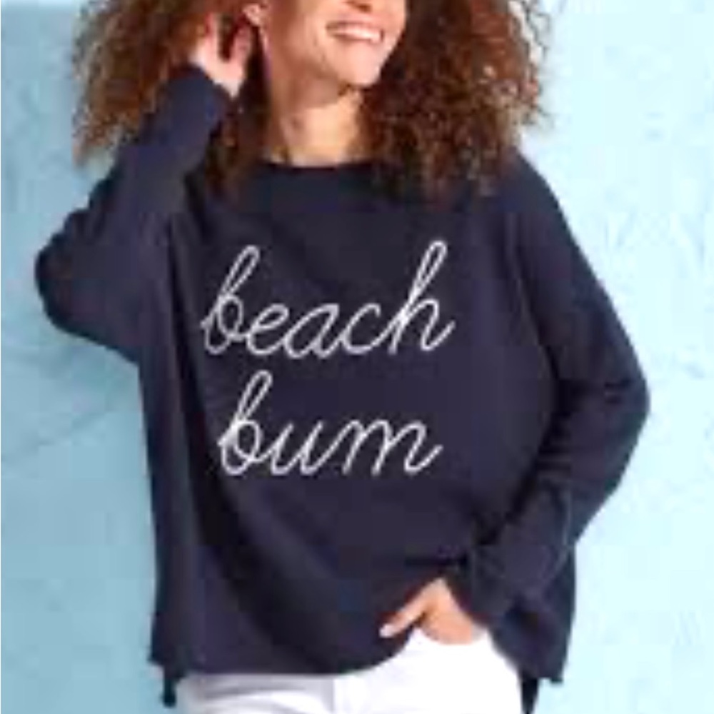 Navy Blue Crew Neck Sweater